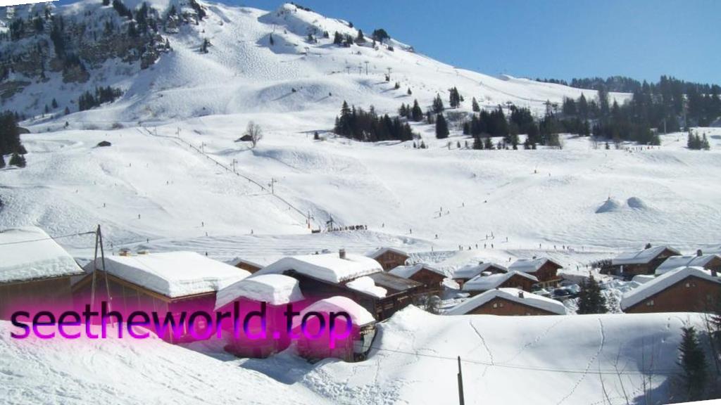 Ski resort Le Grand Bornand (Le Grand Bornand), France