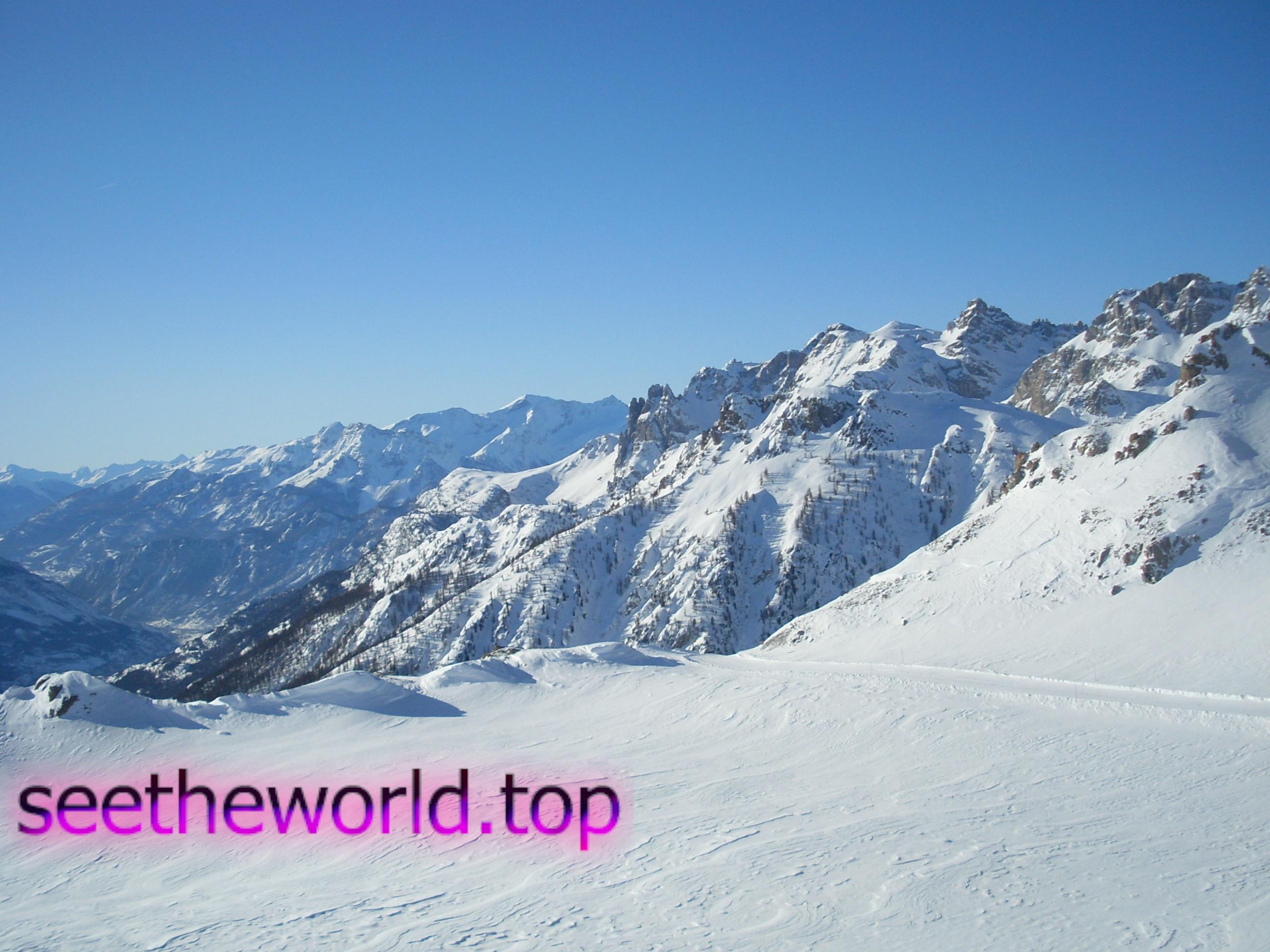Ski resort Serre Chevalier (Serre Chevalier), France