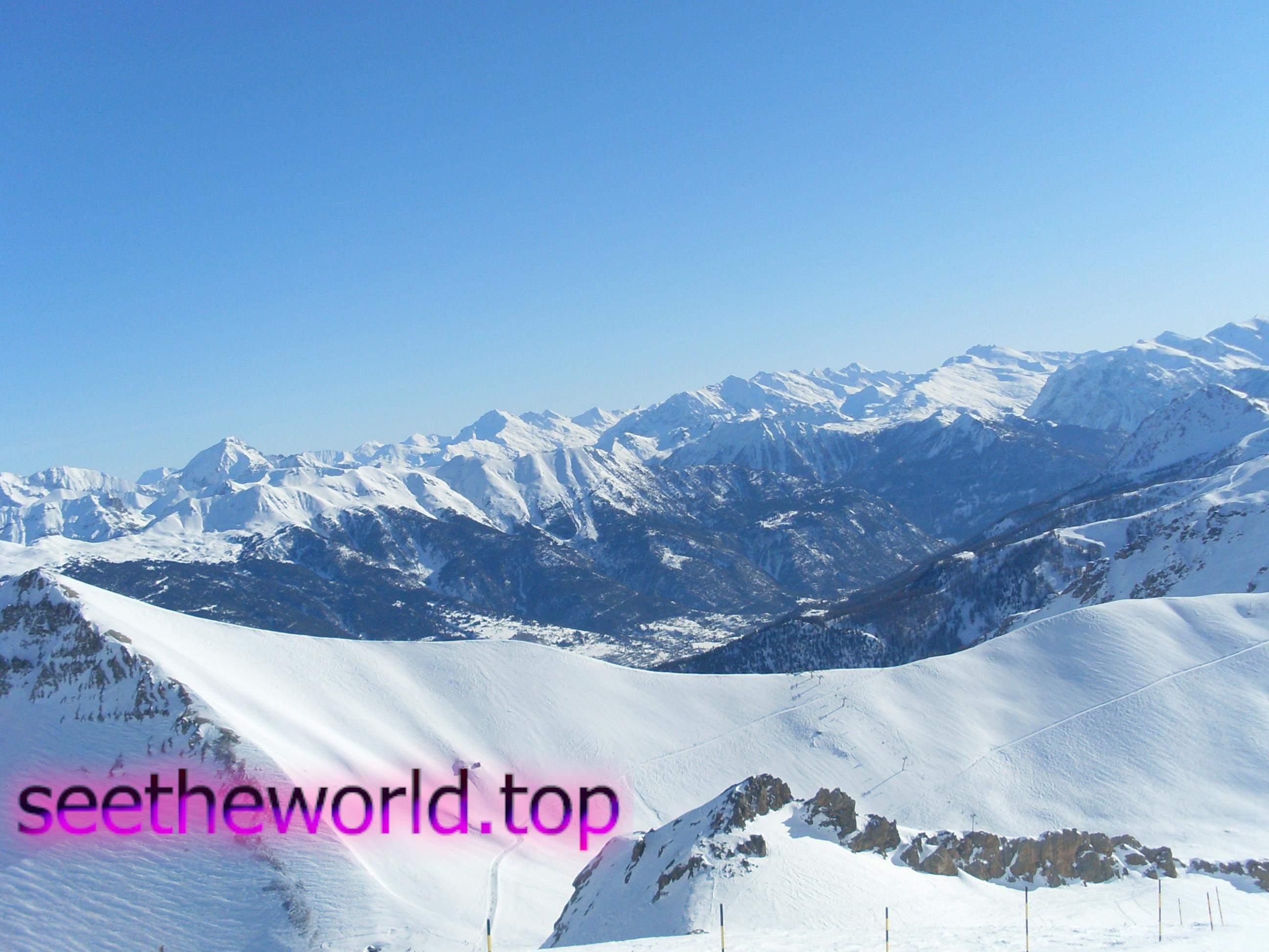 Ski resort Serre Chevalier (Serre Chevalier), France