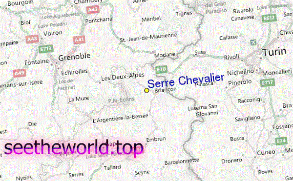 Ski resort Serre Chevalier (Serre Chevalier), France