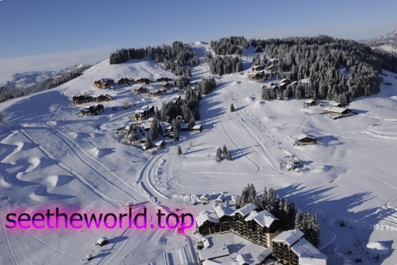 Ski resort Manigod, France