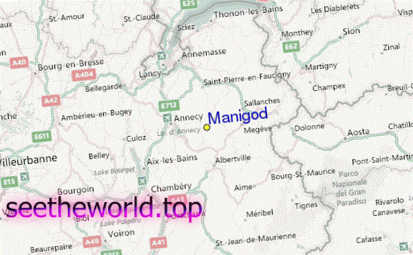 Ski resort Manigod, France