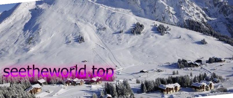 Ski resort Manigod, France