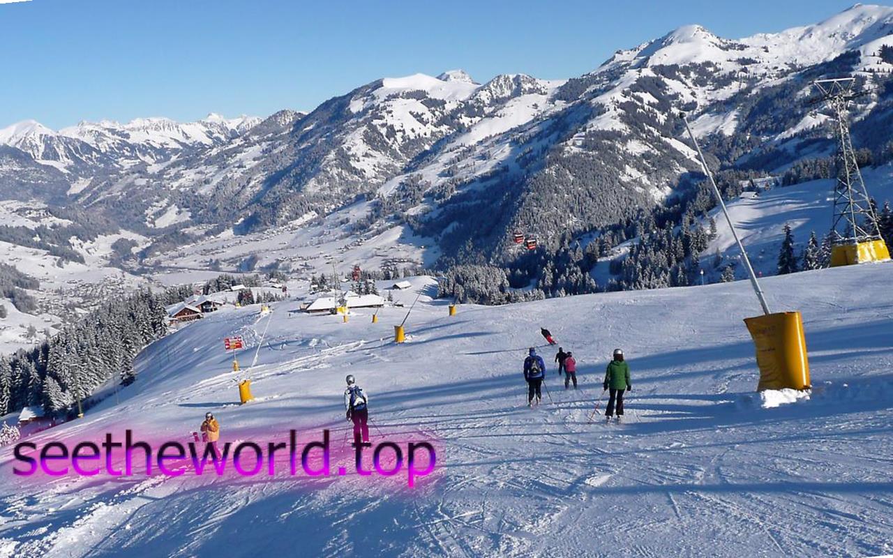 Ski resort Manigod, France