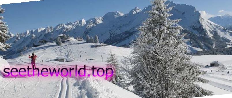 Ski resort Manigod, France