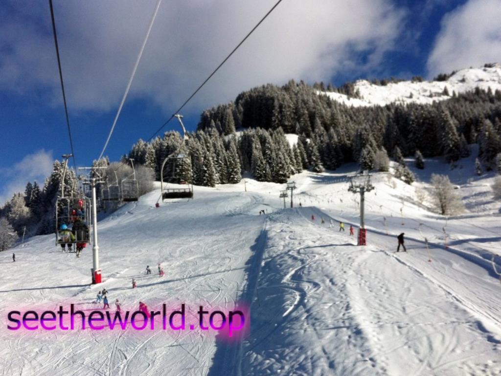 Ski resort Manigod, France