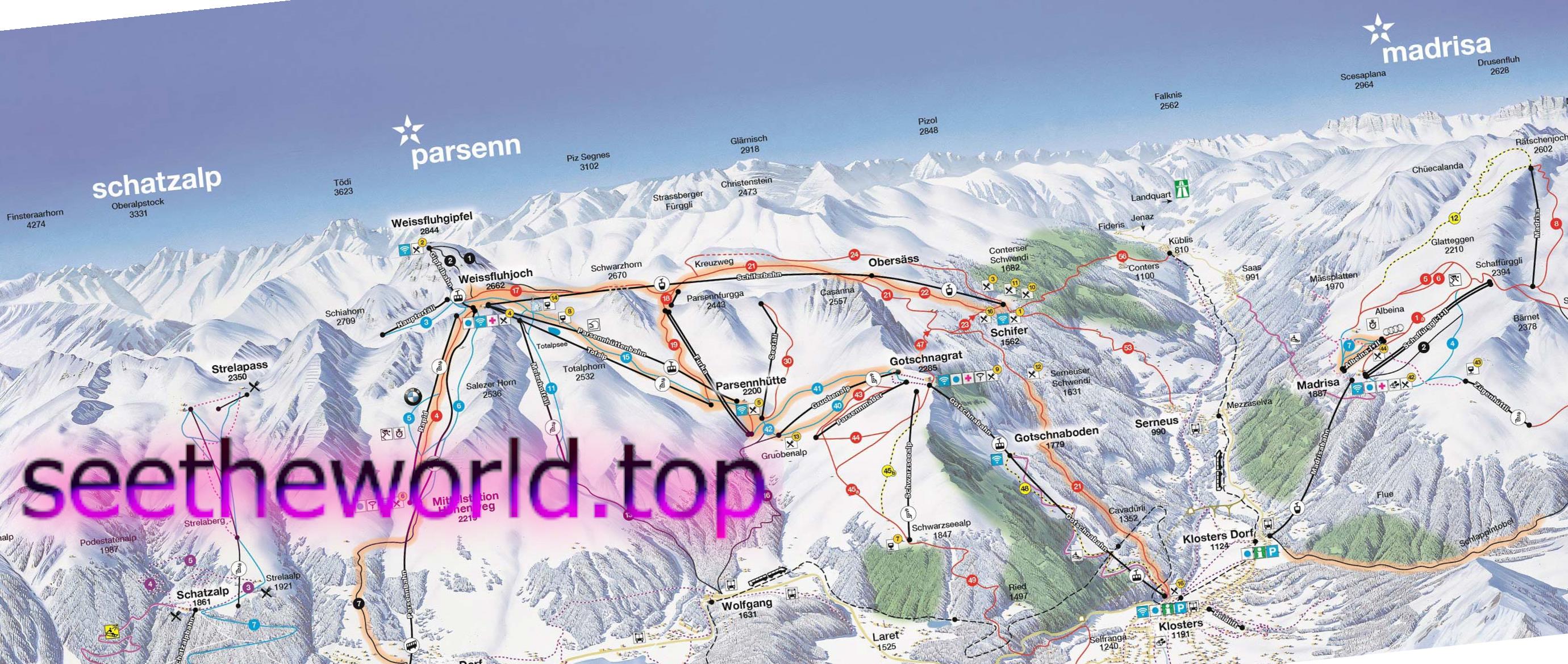 Ski resort Klosters (Klosters), Switzerland