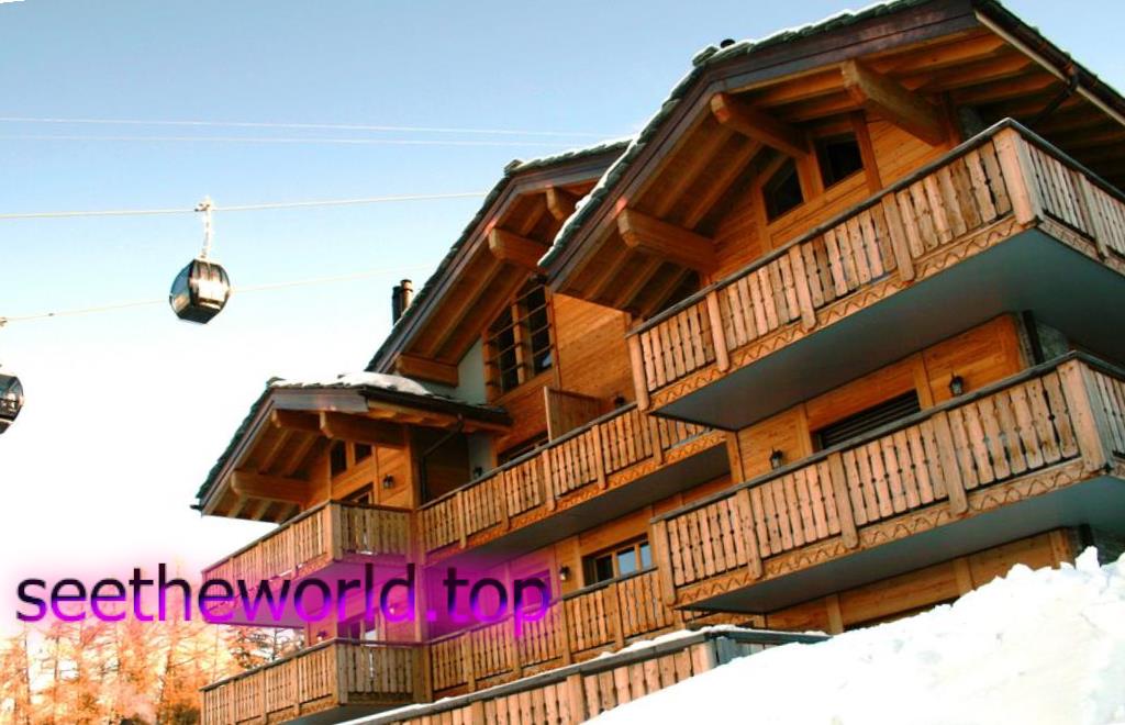 Ski resort Veysonnaz, Switzerland