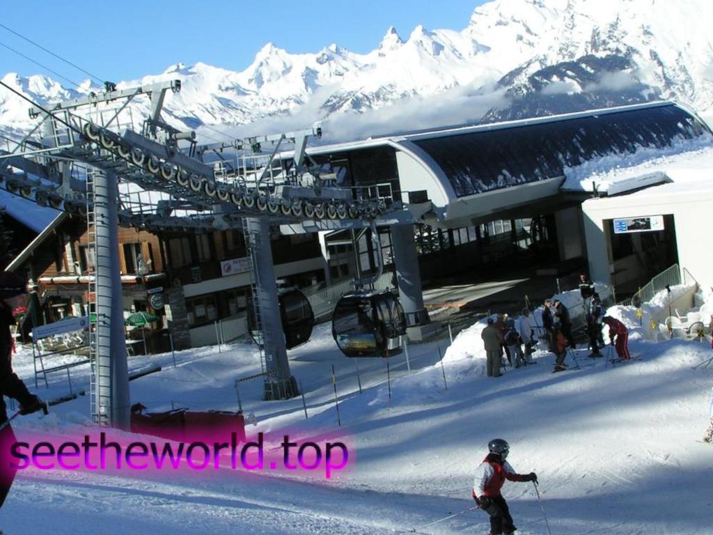 Ski resort Veysonnaz, Switzerland