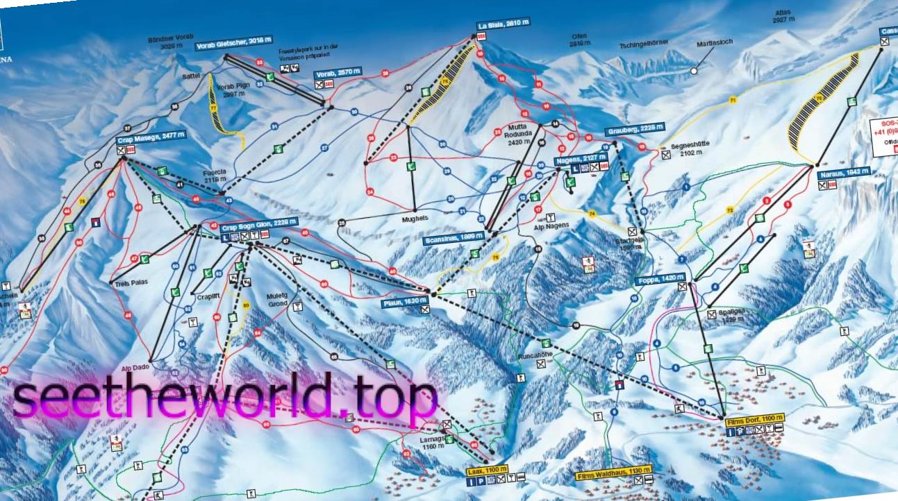 Estação de esqui Flims / Laax / Falera (Flims / Laax / Falera), Suíça