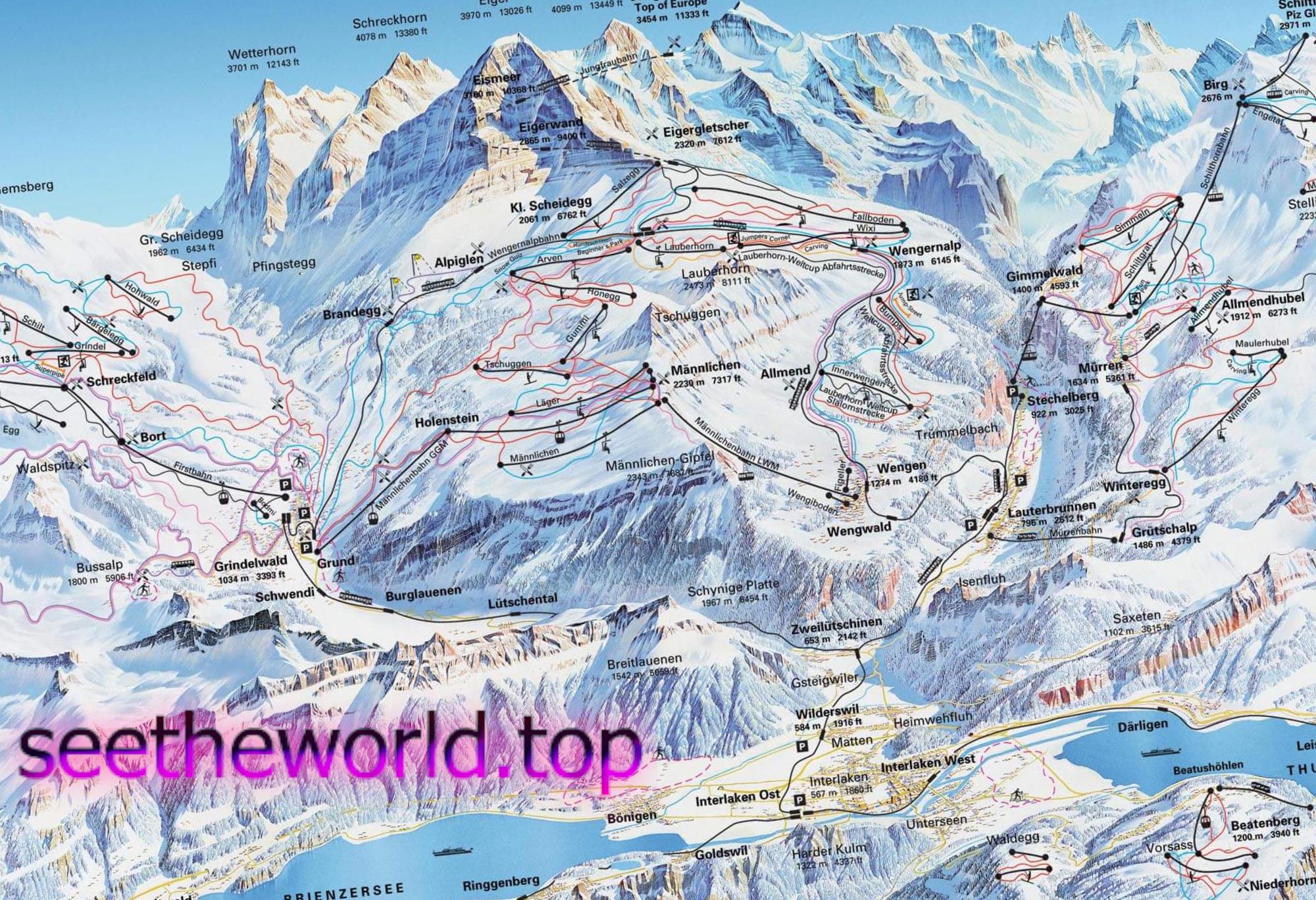 Skigebiet Grindelwald, Schweiz