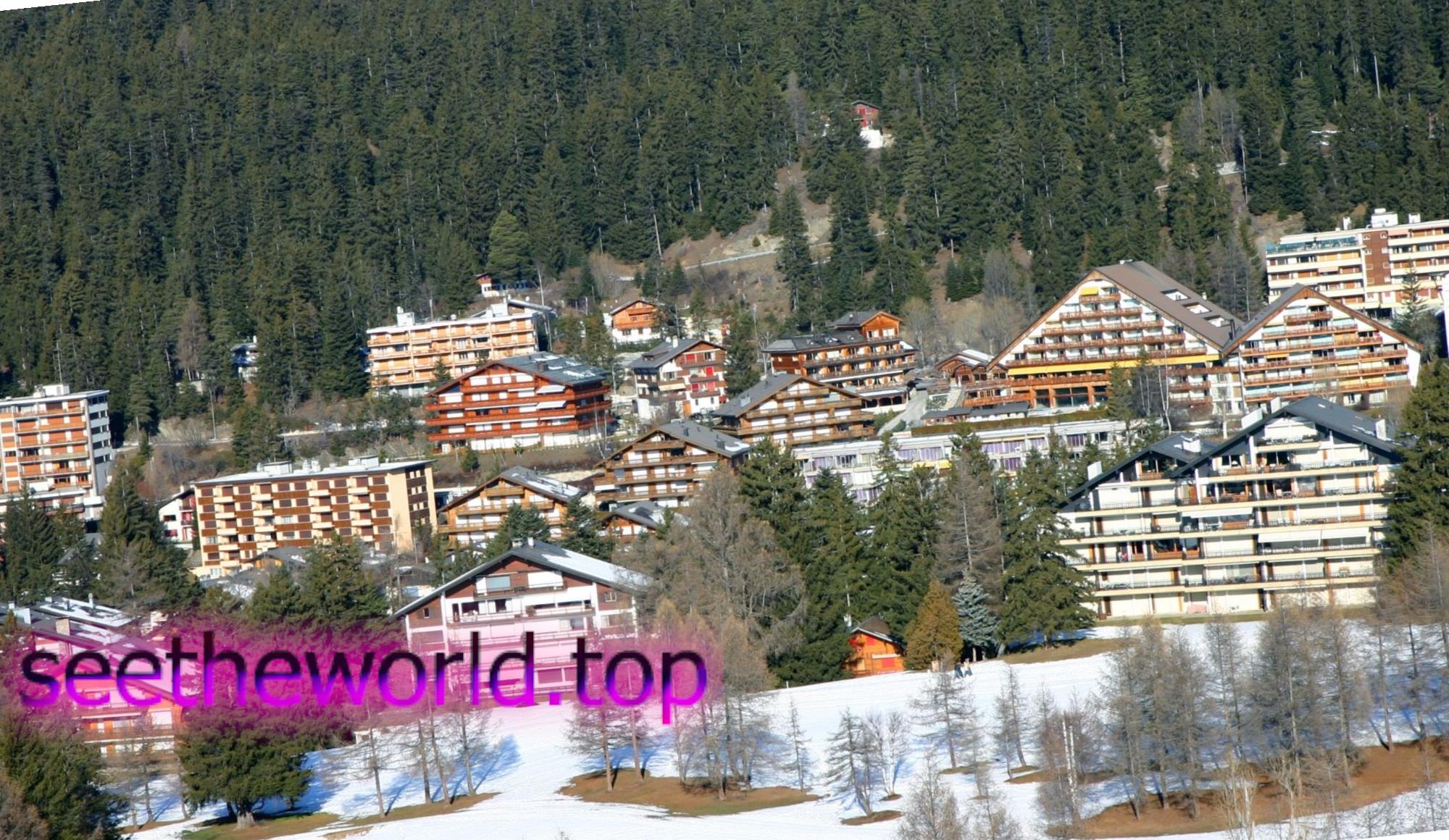 Crans-Montana ski resort, Switzerland