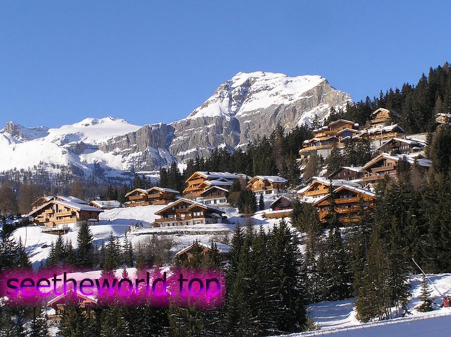 Crans-Montana ski resort, Switzerland