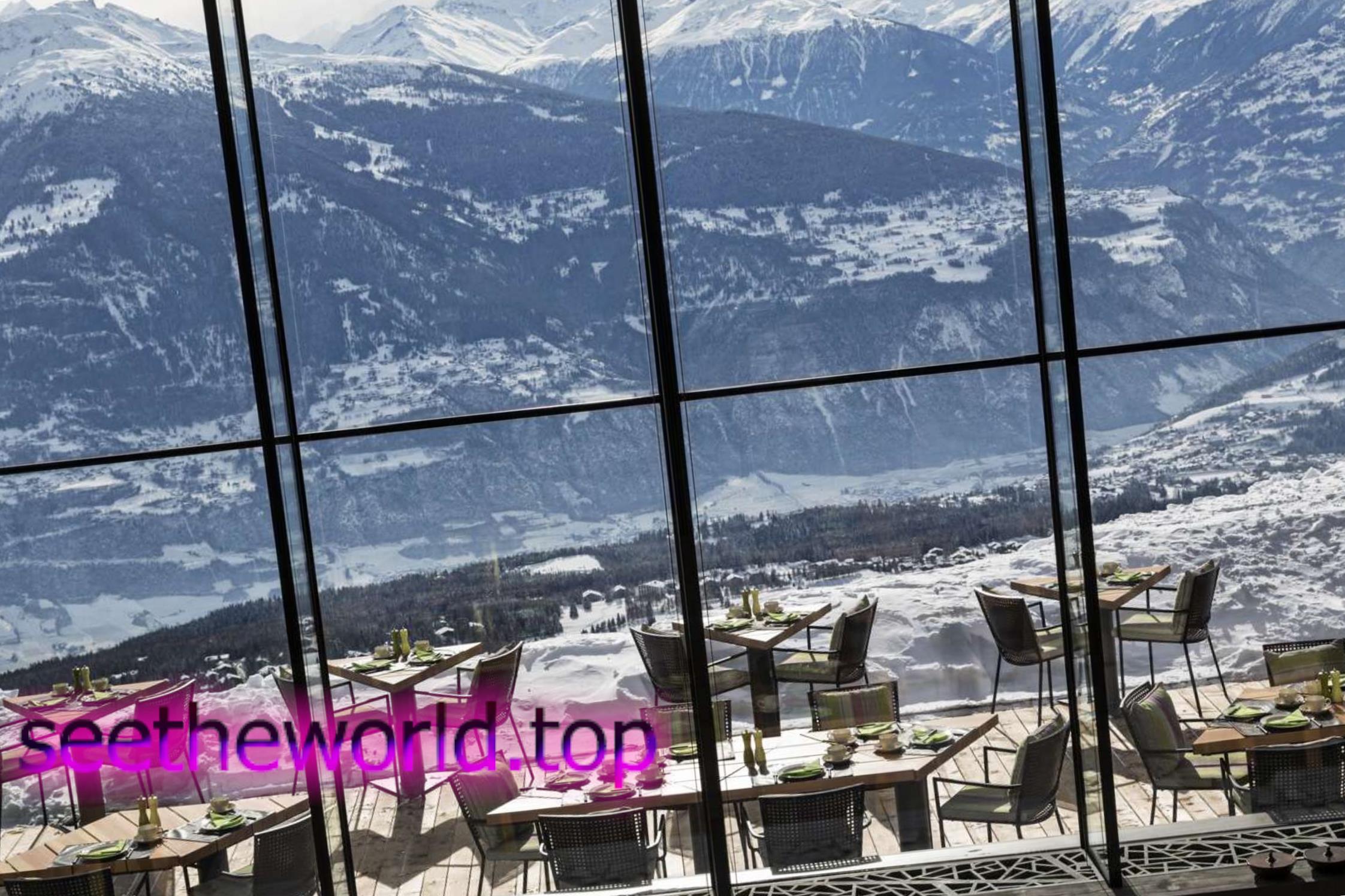 Crans-Montana ski resort, Switzerland