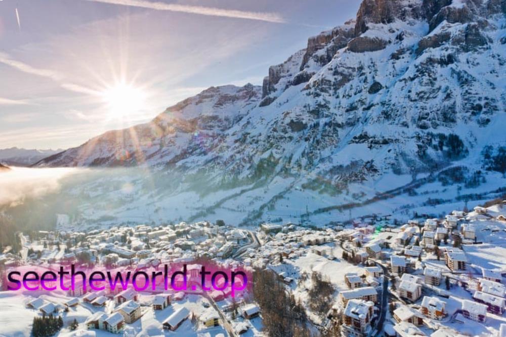 Leukerbad ski resort, Switzerland