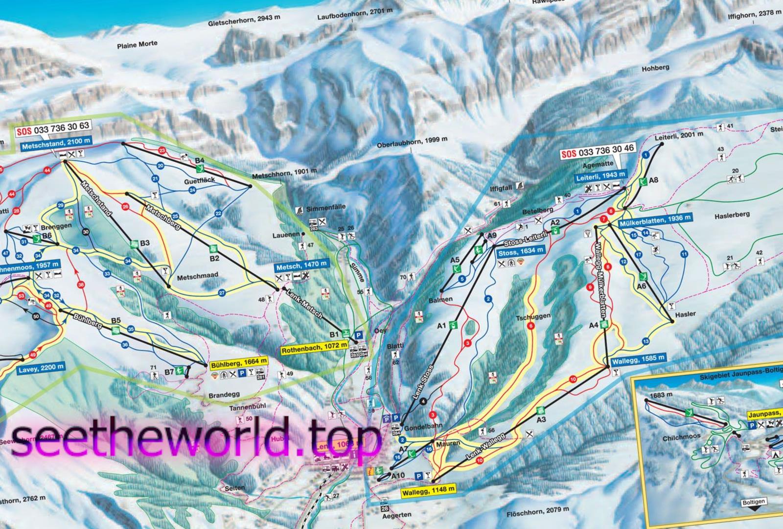 Lenk-Simmental ski resort, Switzerland