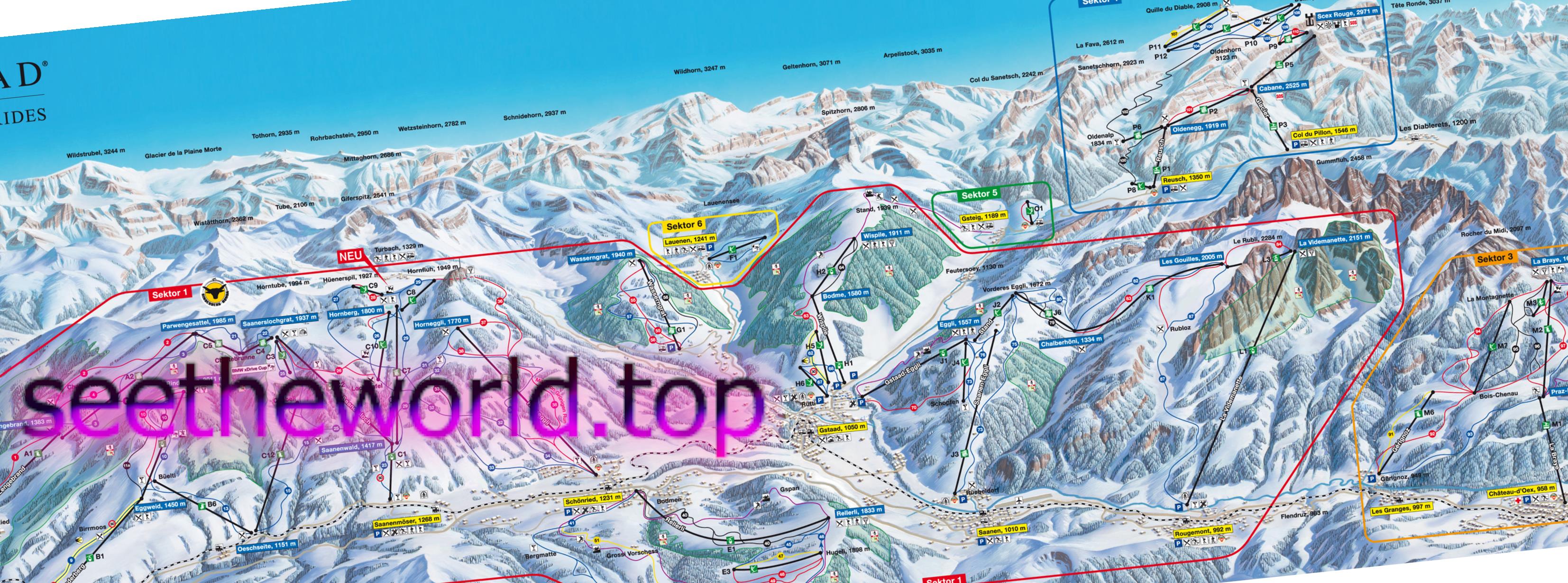 Skigebiet Gstaad (Gstaad), Schweiz