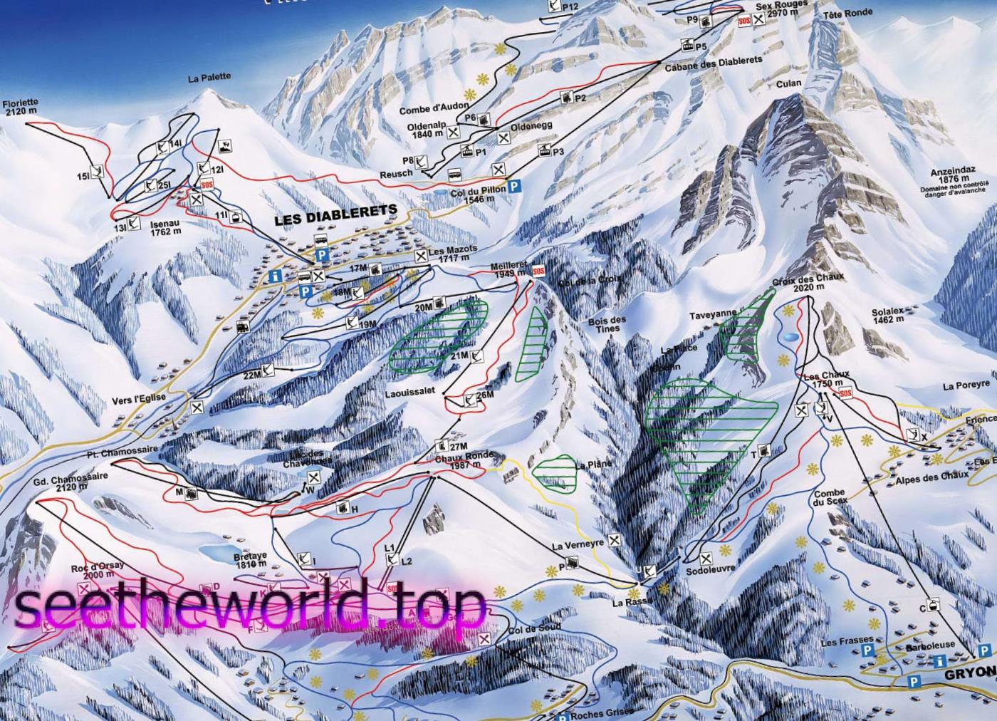 Ski resorts of Switzerland