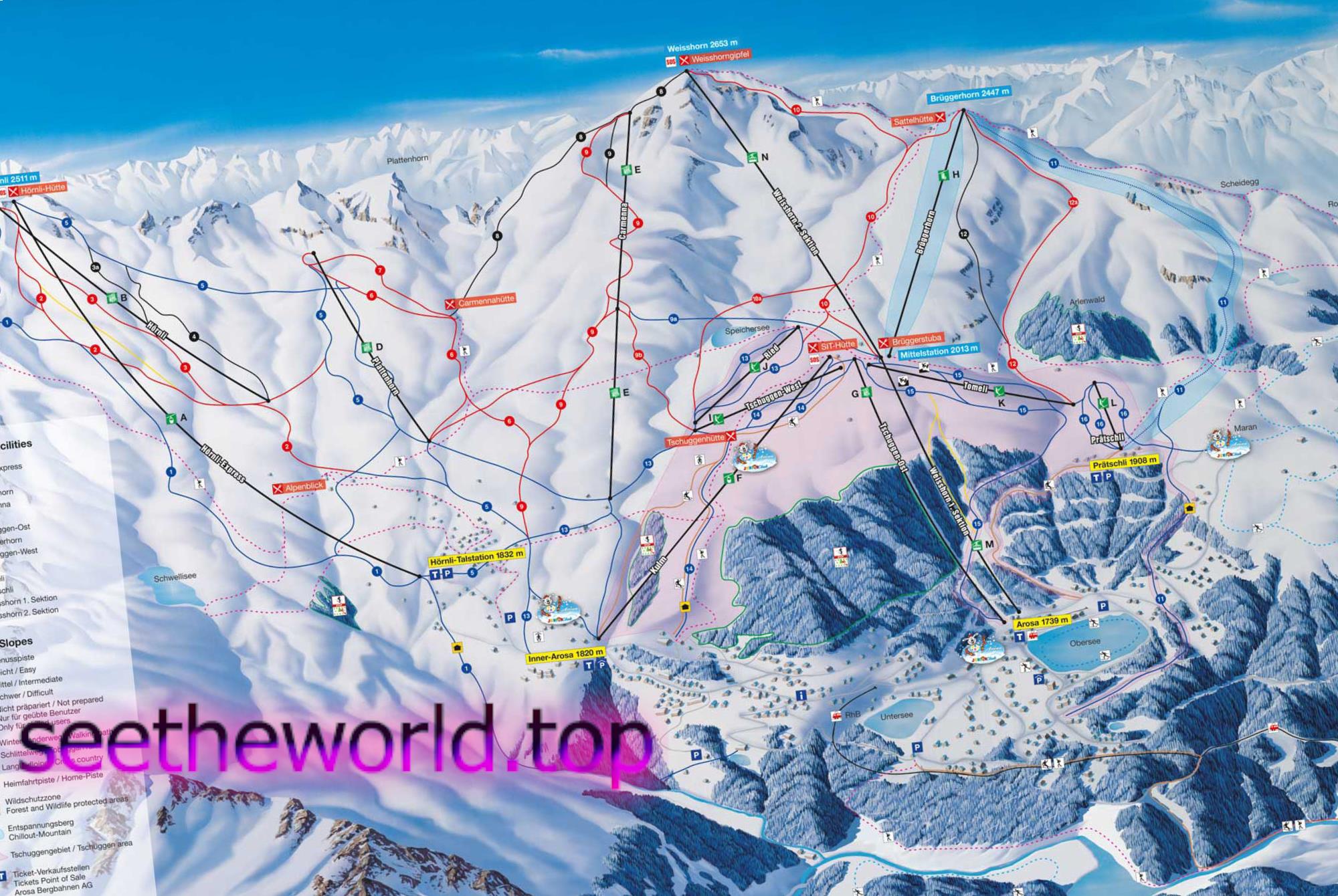 Ski resorts of Switzerland