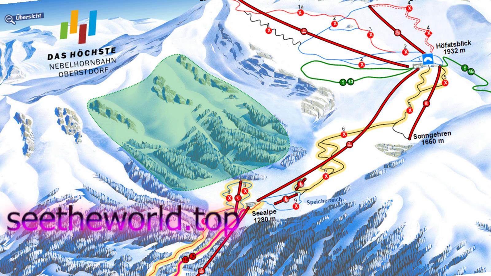 Ski resort Oberstdorf (Oberstdorf), Germany