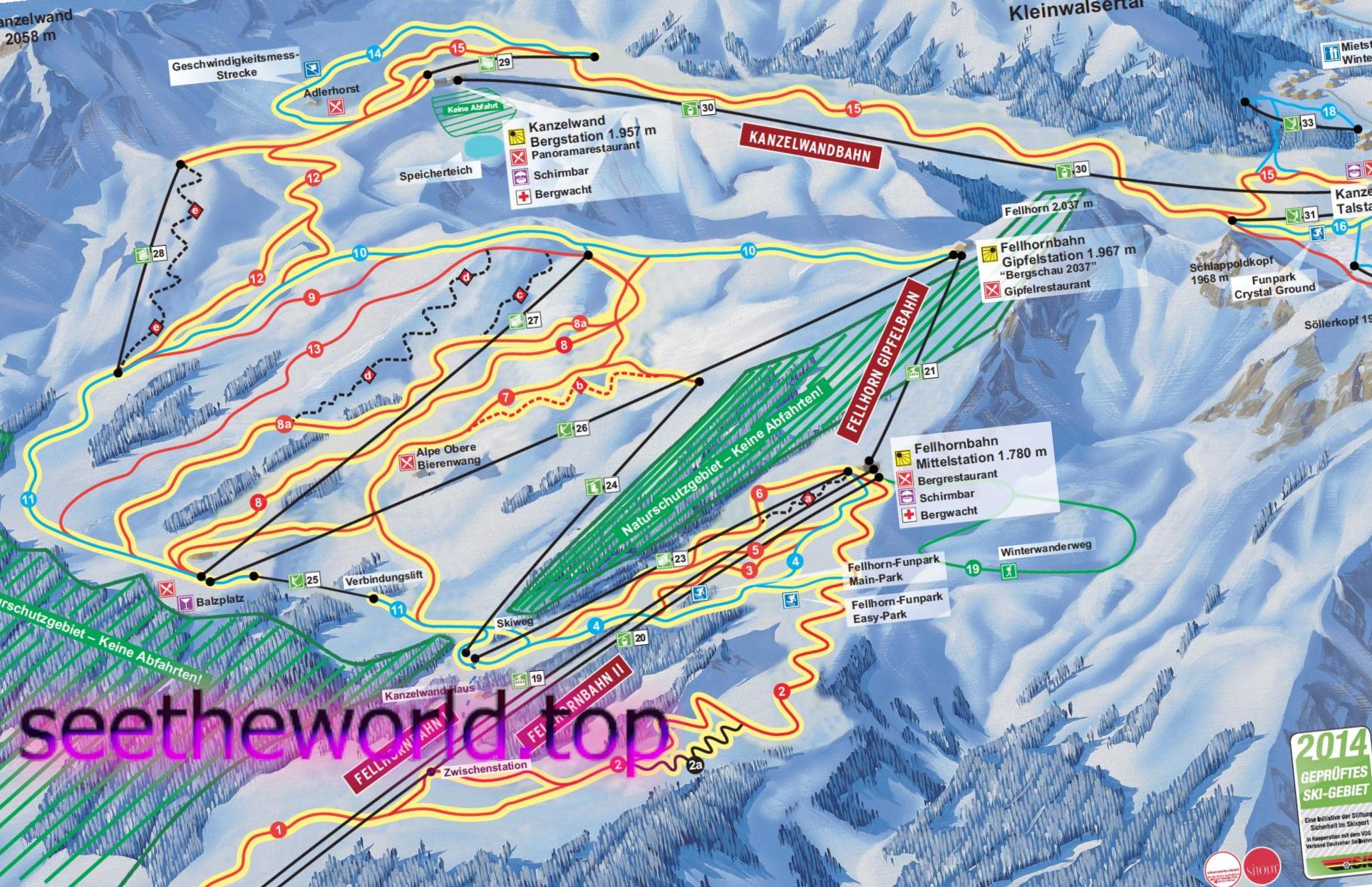 Ski resort Oberstdorf (Oberstdorf), Germany
