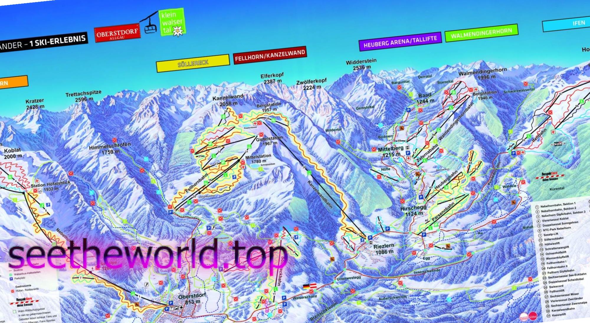 Ski resort Oberstdorf (Oberstdorf), Germany