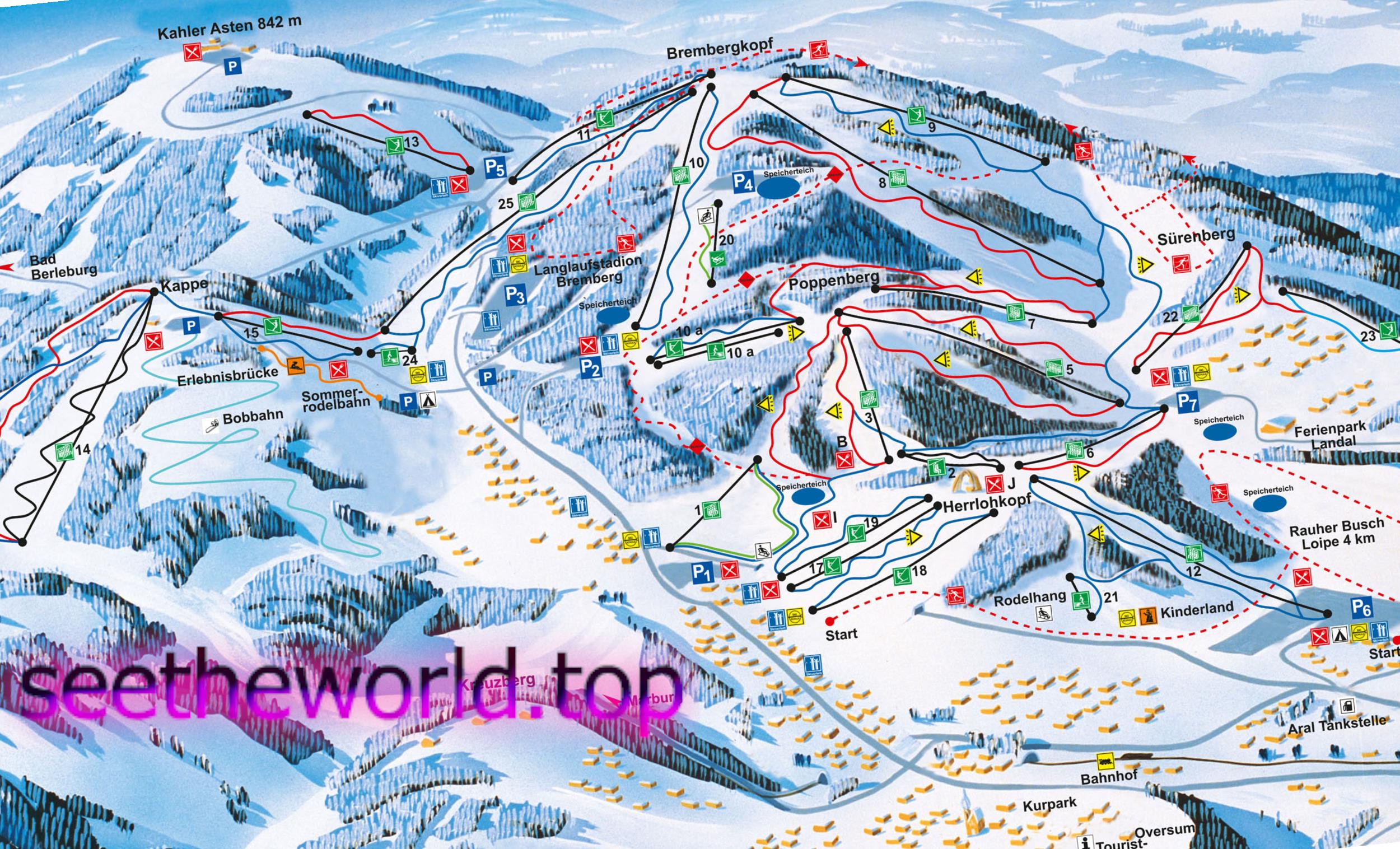 Ski resort Winterberg (Winterberg), Germany