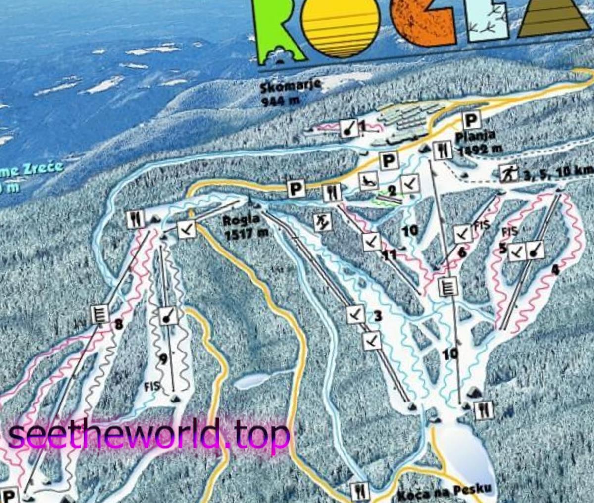 Skigebiet Rogla / Terme Zrece, Slowenien