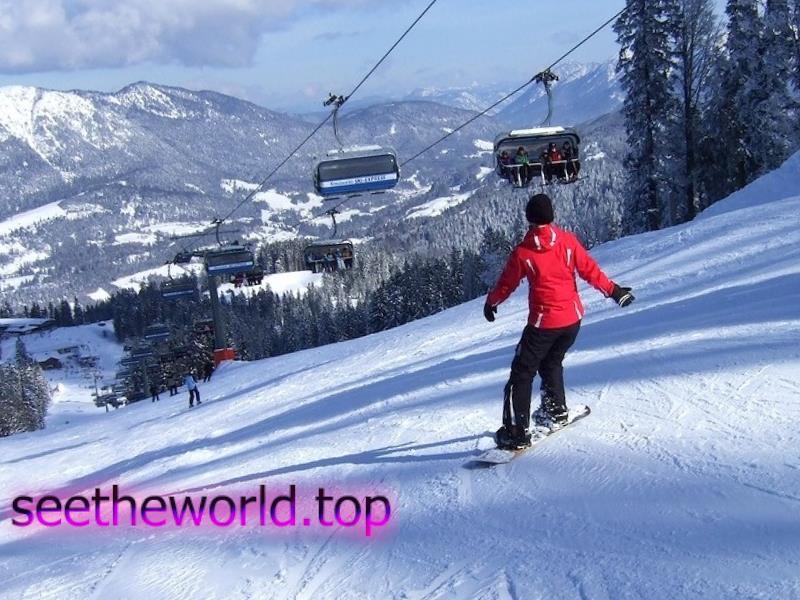 Ski resort Garmisch-Partenkirchen (Garmisch-Partenkirchen), Germany