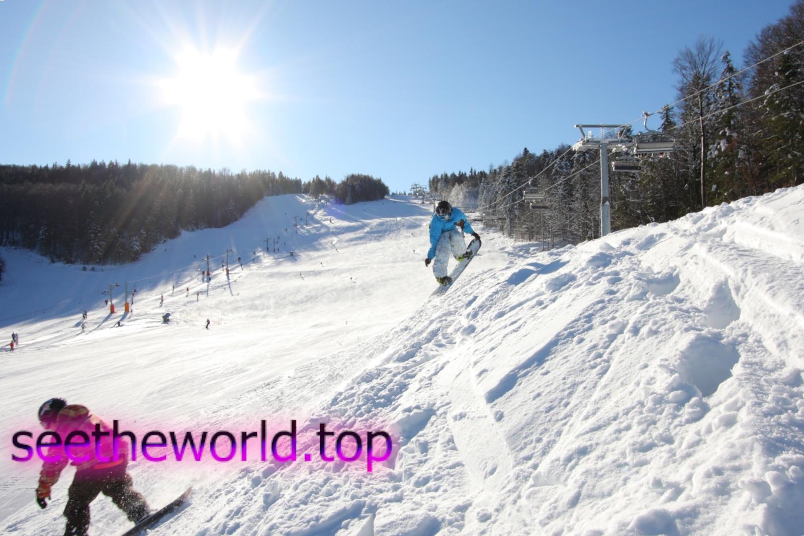 Ski resort Mariborsko Pohorje, Slovenia