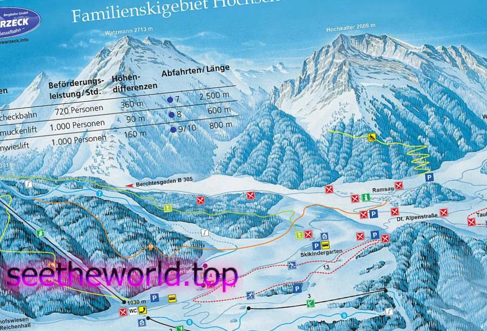 Ski resort Berchtesgaden (Berchtesgaden), Germany
