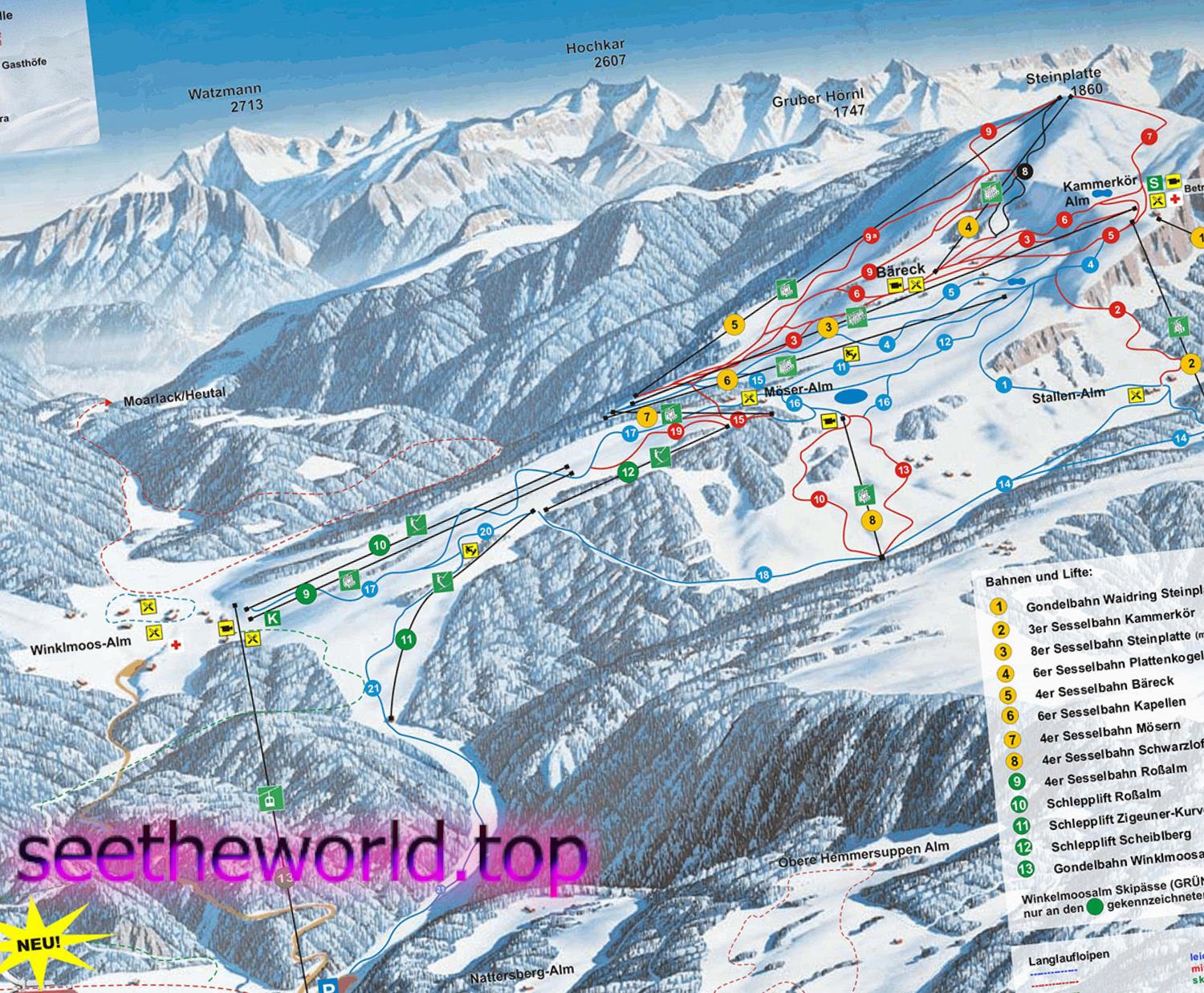 Ski resort Reit im Winkl (Reit im Winkl), Germany