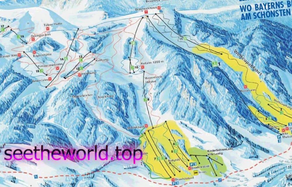 Ski resort Brauneck (Brauneck), Germany