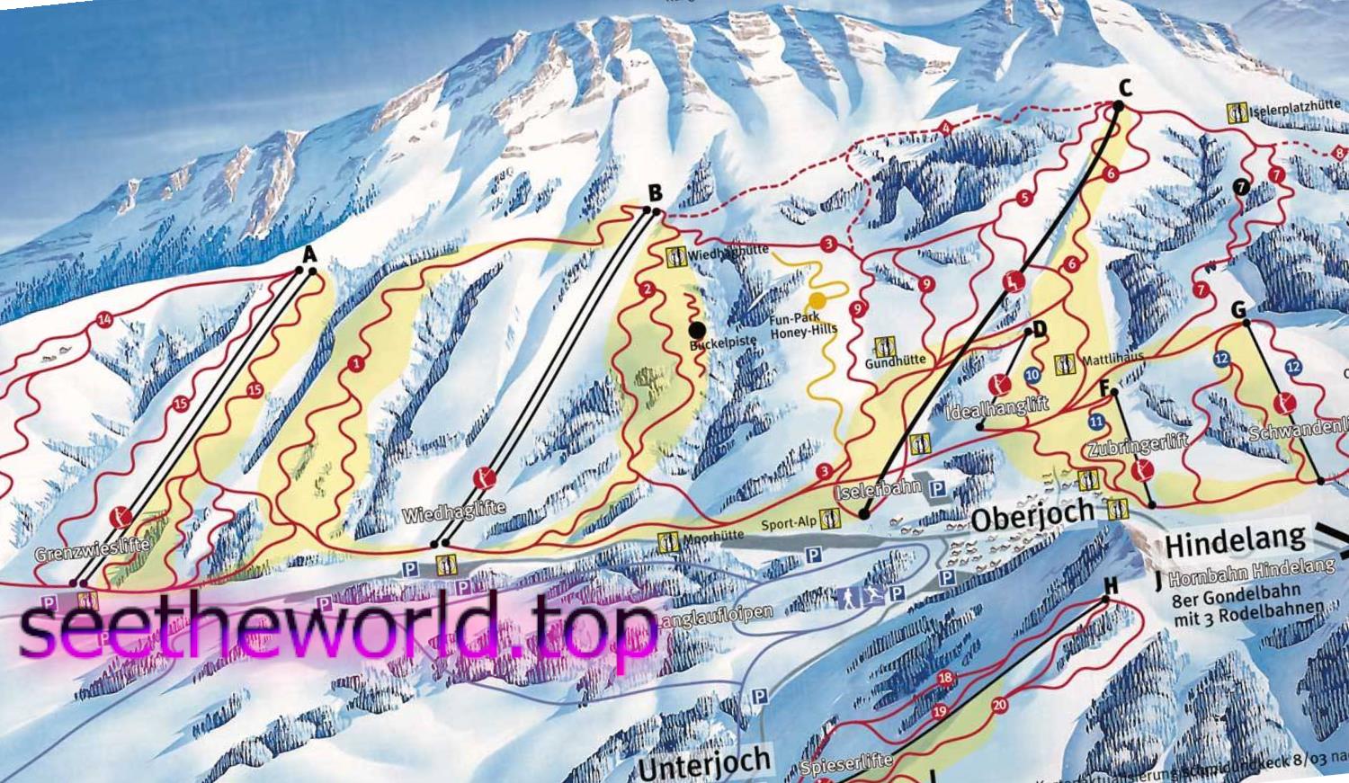 Ski resort Oberjoch (Oberjoch), Germany