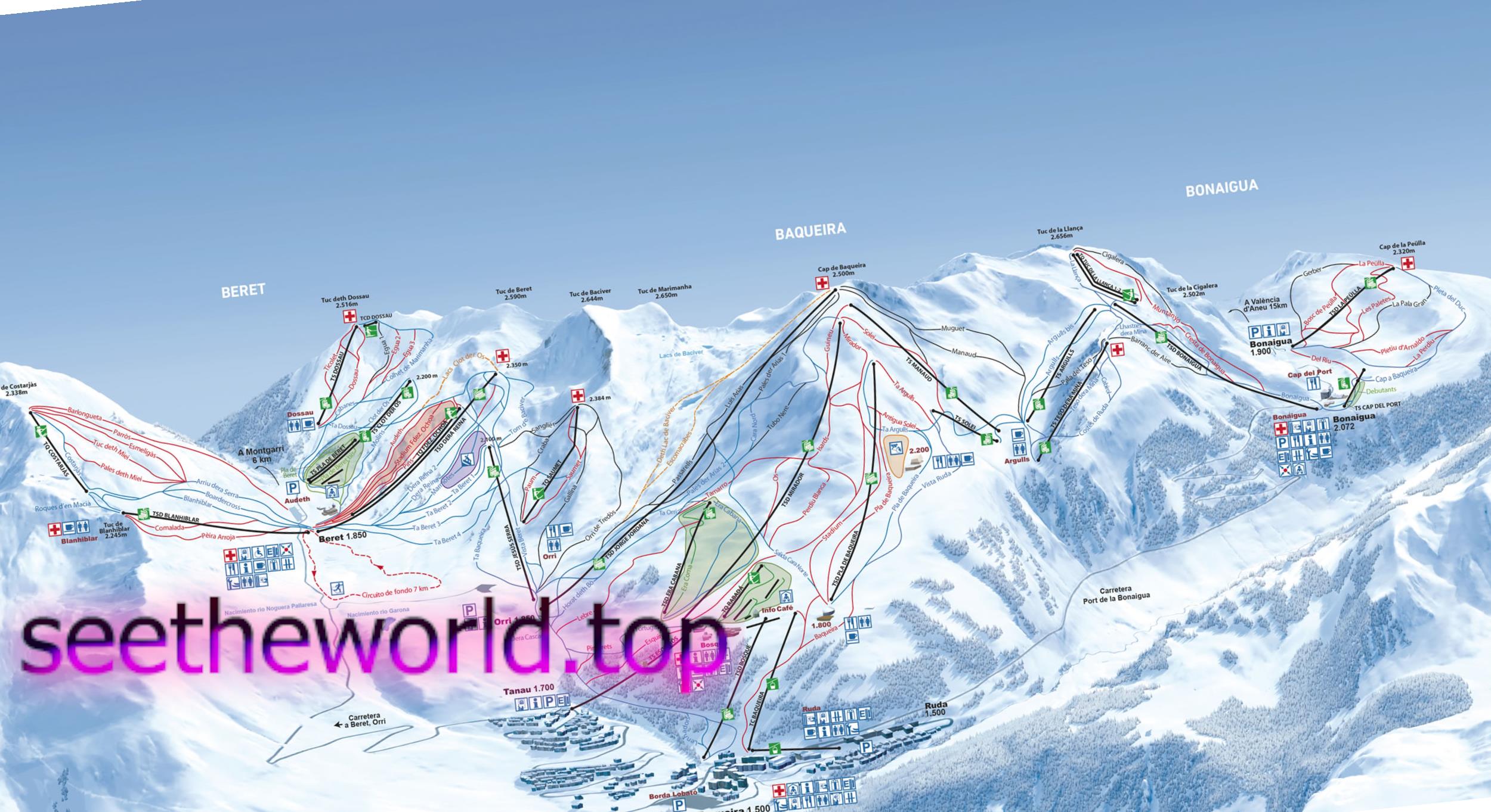 Ski resort Baqueira - Beret (Baqueira - Beret), Spain