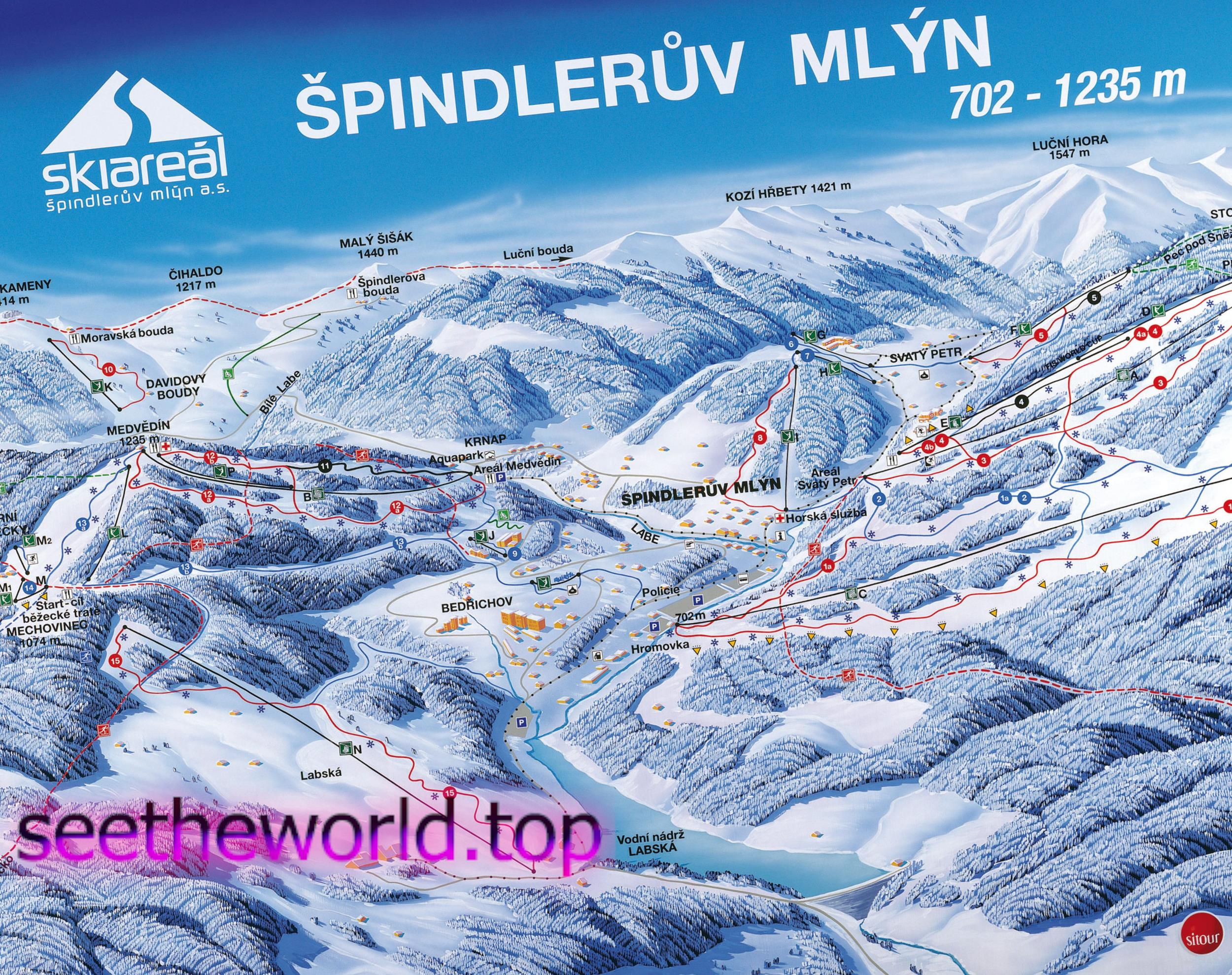 Ski resort Spindleruv Mlyn (Spindleruv Mlyn), Czech Republic
