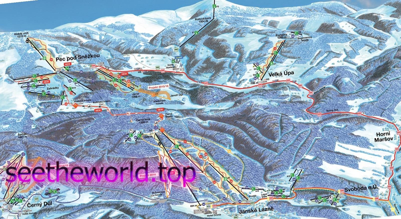 Skigebiete der Tschechischen Republik