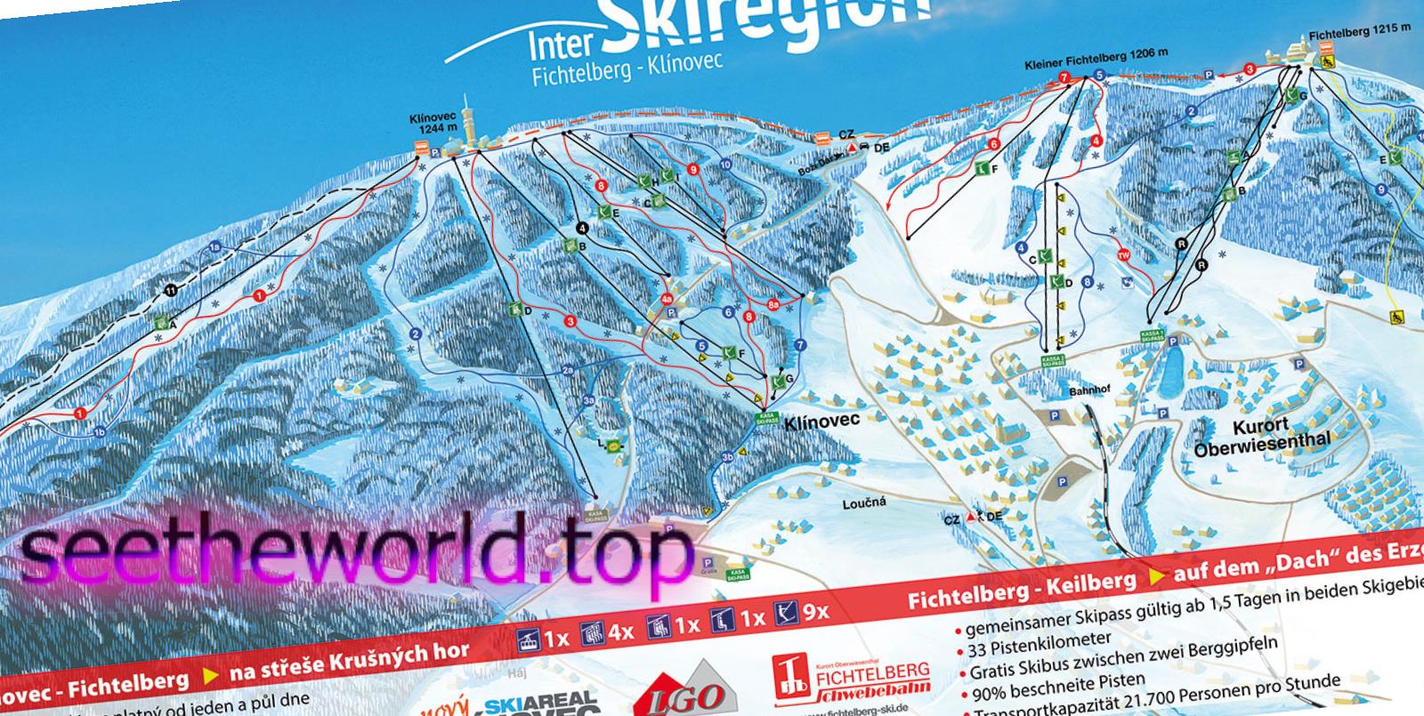 Skigebied Klínovec, Tsjechië