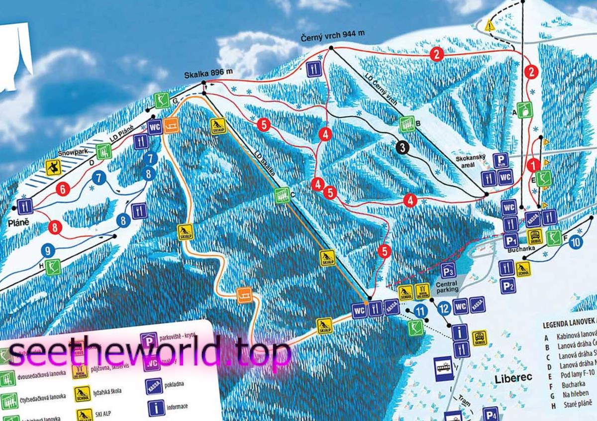 Skigebiet Liberec / Jested (Liberec / Jested), Tschechische Republik