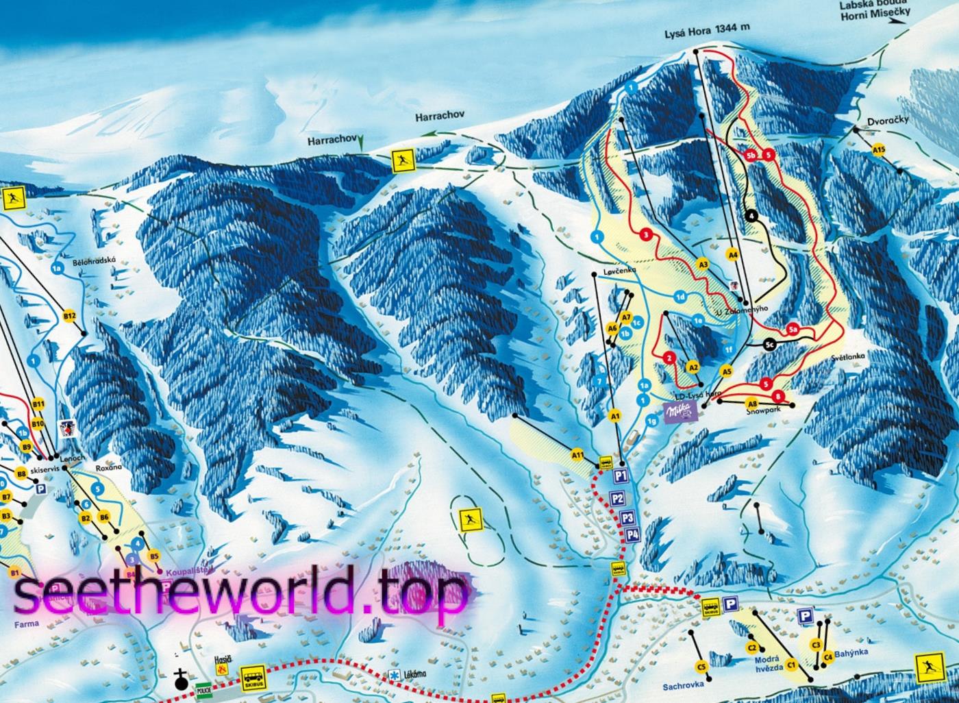 Skigebied Rokitnitse nad Yizeroy, Tsjechië