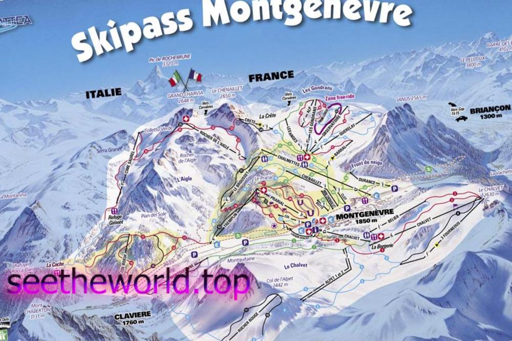 Ski resort Montgenèvre (Montgenèvre), France