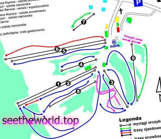 Ski resort Krynica (Krynica), Poland