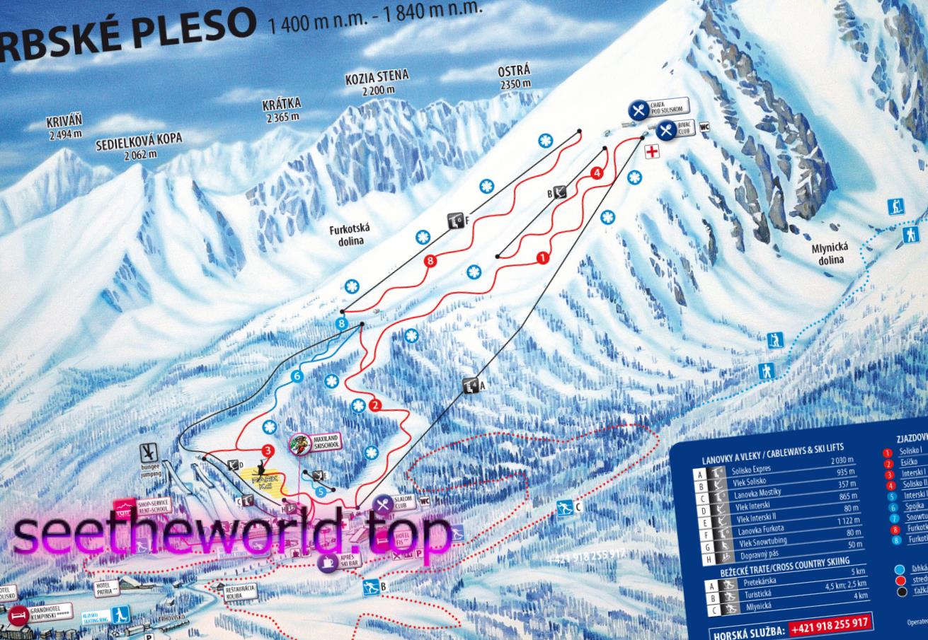 Skigebied Strbske Pleso, Slowakije