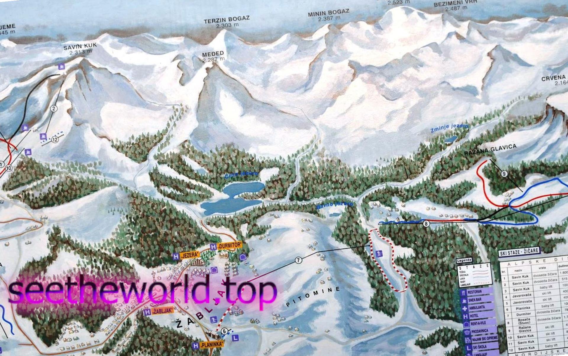 Ski resorts of Montenegro