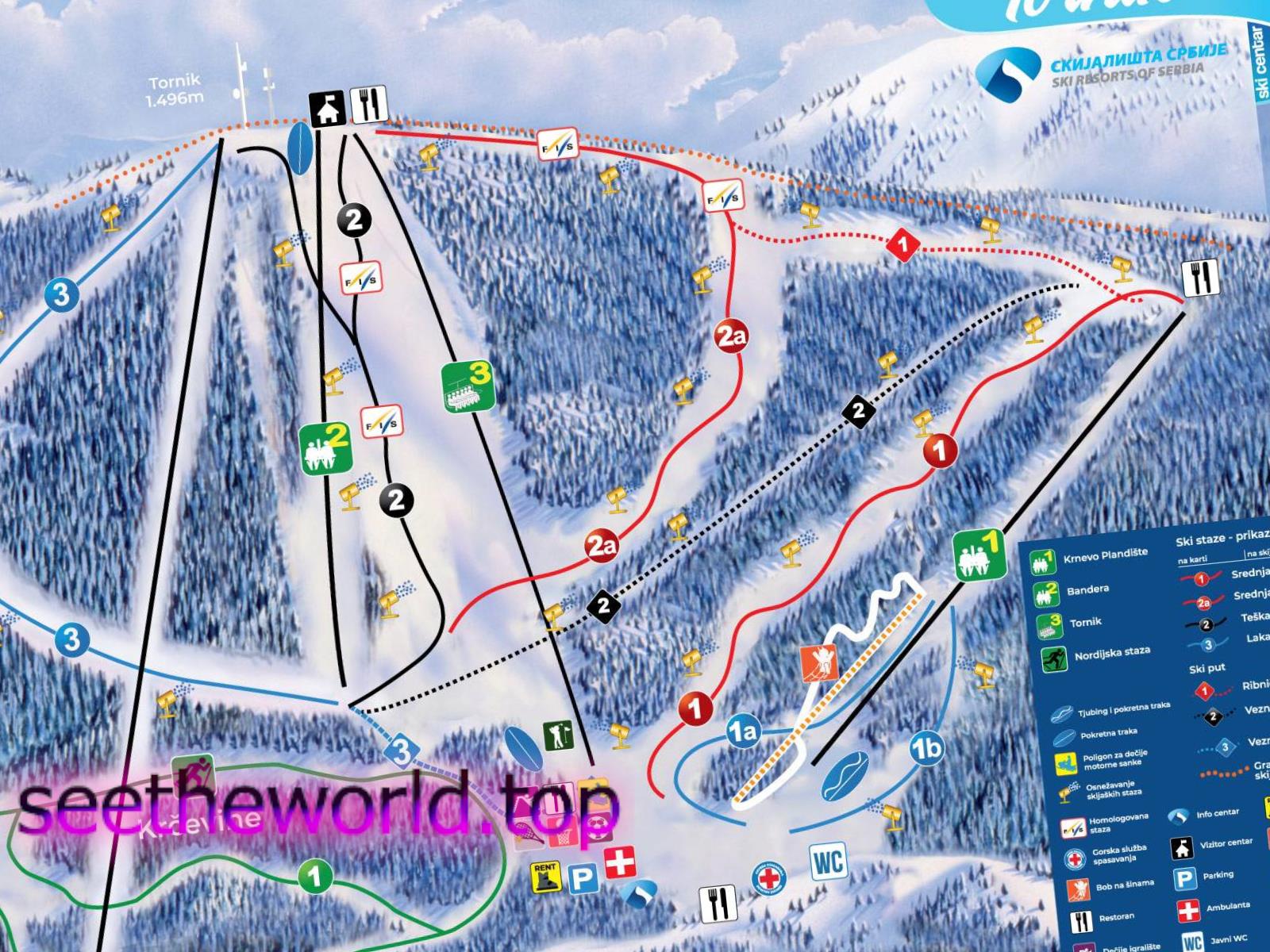 Ski resort Tornik-Zlatibor, Serbia