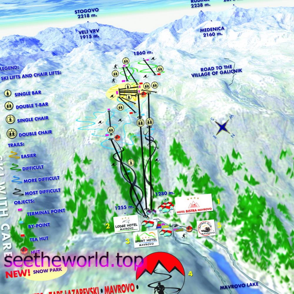 Ski resorts of North Macedonia