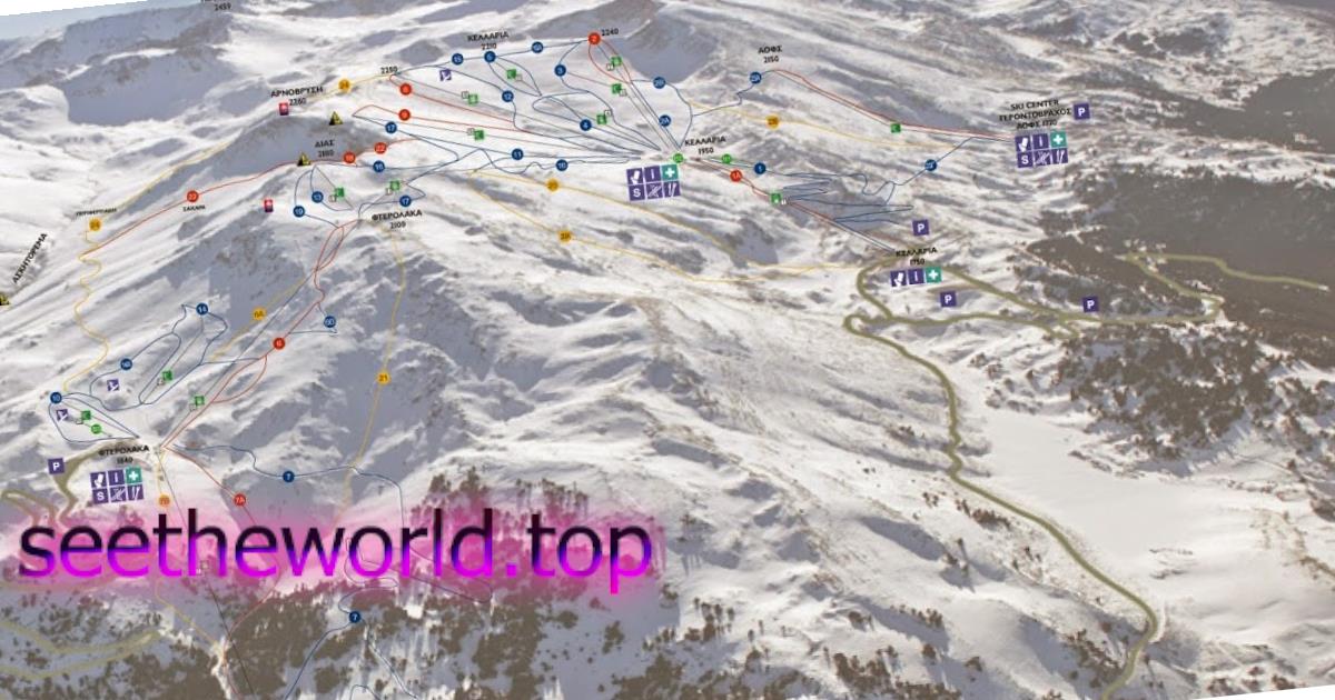 Ski resort Parnassos (Mount Parnassos - Fterolakka / Kellaria), Greece