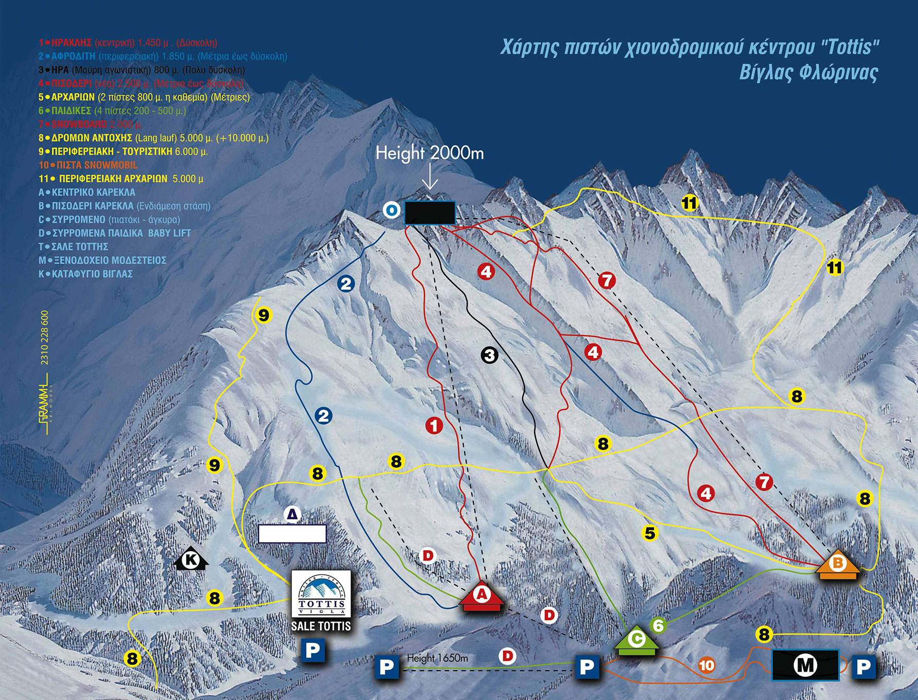 Skigebiet Vigla, Griechenland