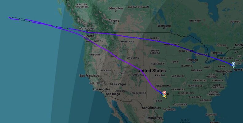 New York to Tokyo Flight Diverts to Dallas