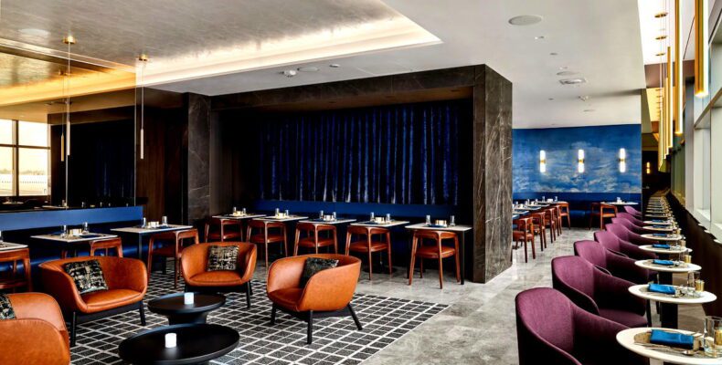 Expanded Dining Experience at Newark's Polaris Lounge